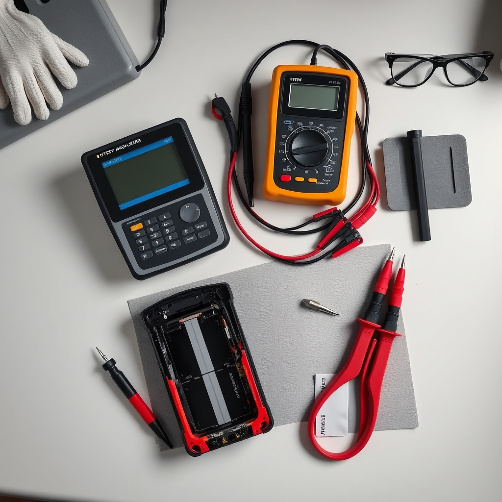 Diagnostikas instrumenti uz darba galda